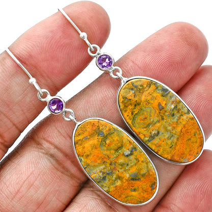 Natural Eclipse & Amethyst Earrings E-1002 SDE88689