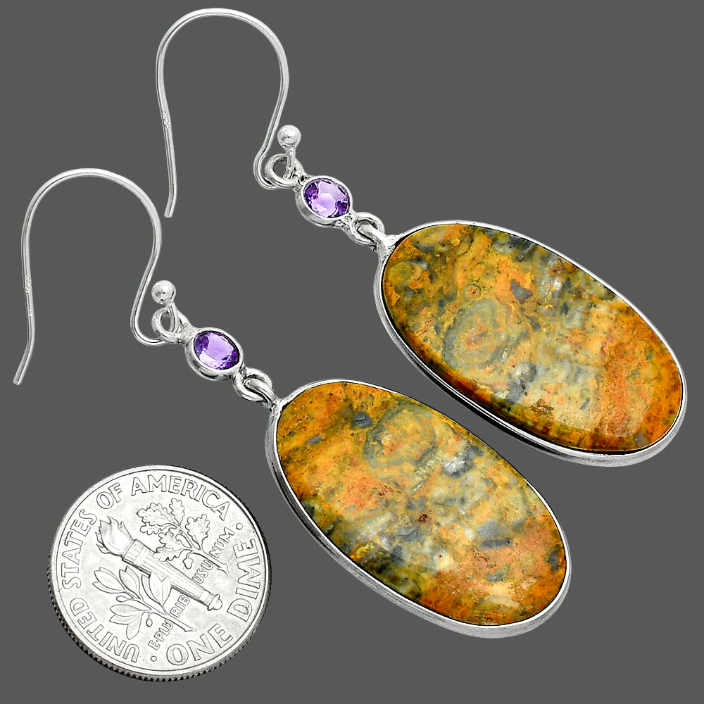 Natural Eclipse & Amethyst Earrings E-1002 SDE88689
