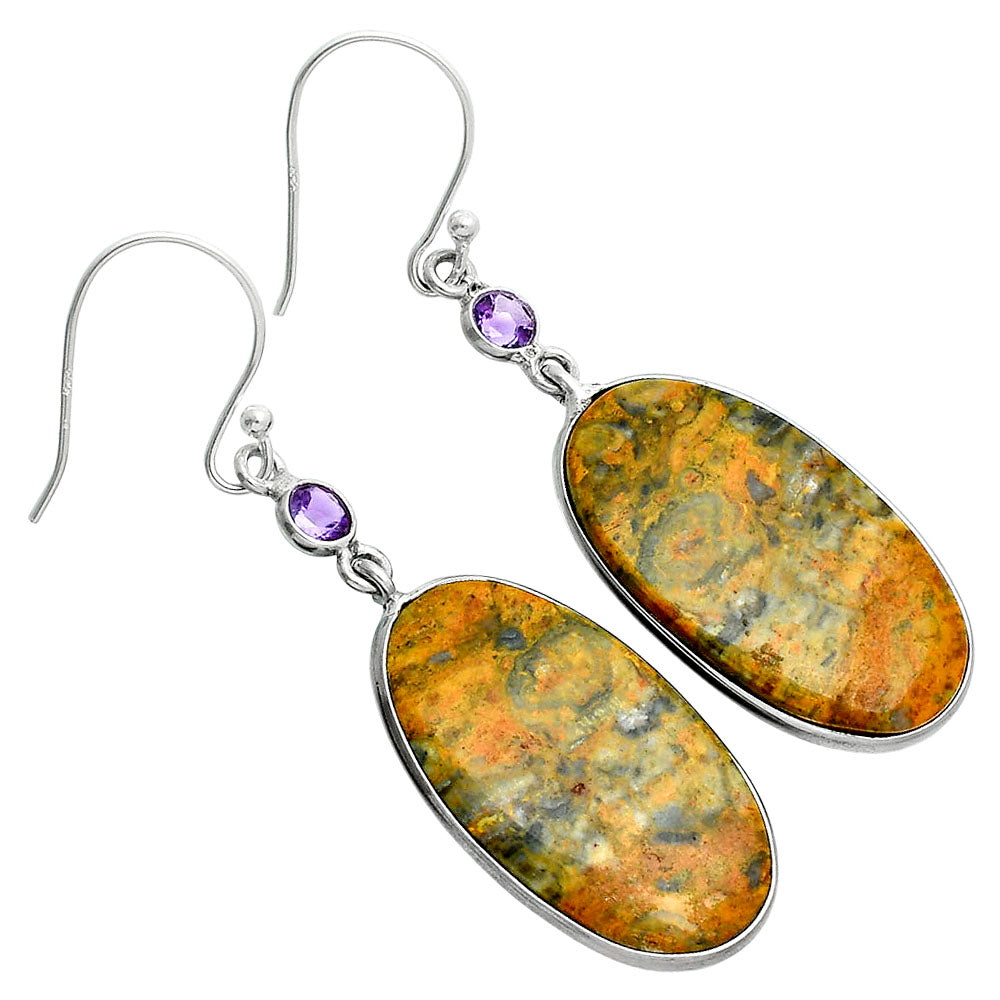 Natural Eclipse & Amethyst Earrings E-1002 SDE88689