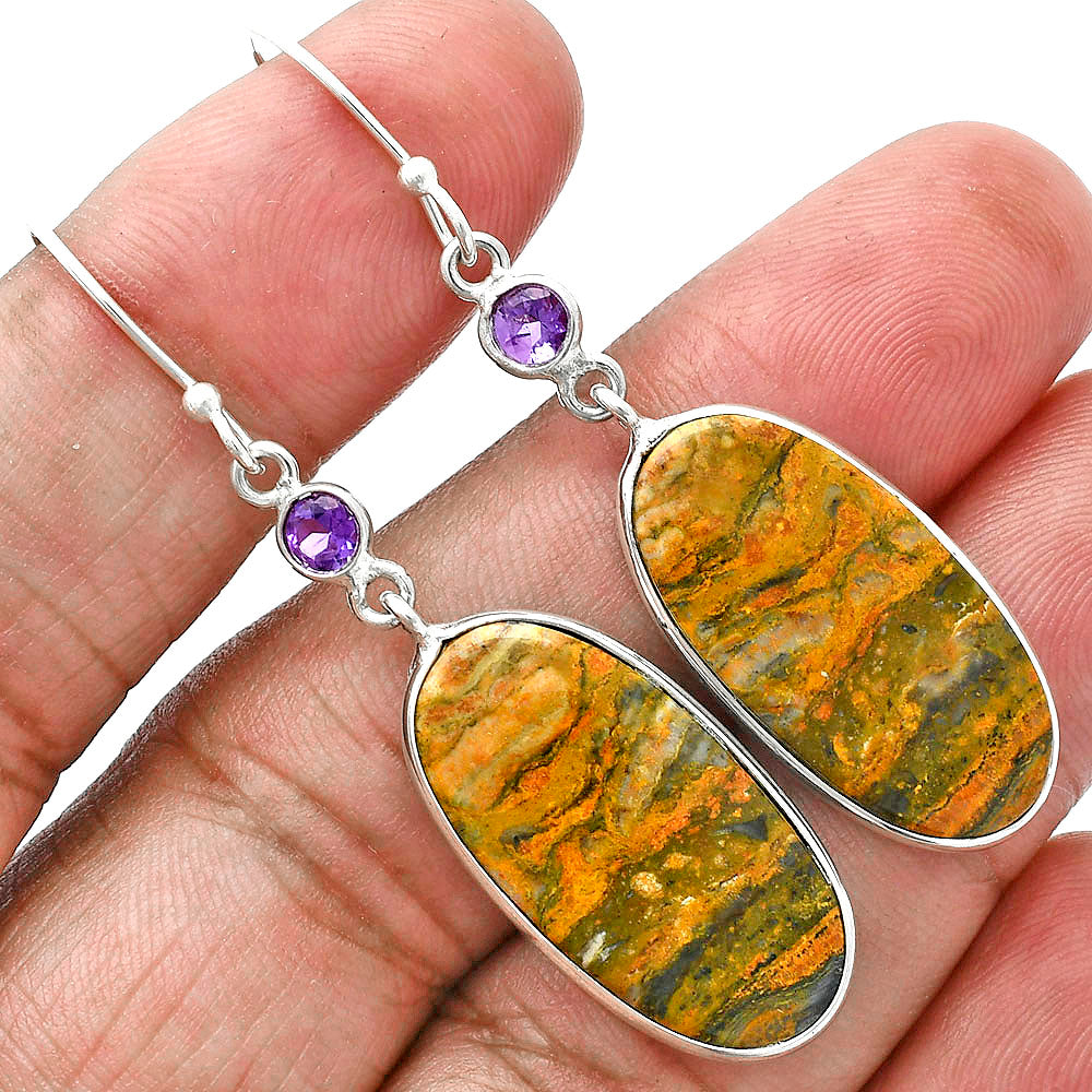 Natural Eclipse & Amethyst Earrings E-1002 SDE88690