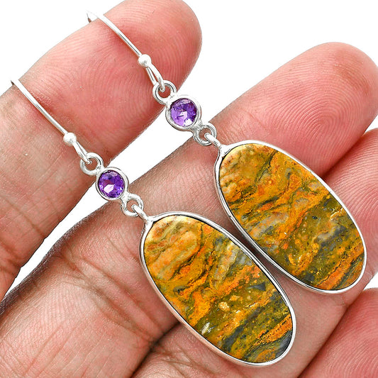 Natural Eclipse & Amethyst Earrings E-1002 SDE88690