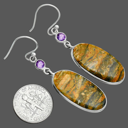 Natural Eclipse & Amethyst Earrings E-1002 SDE88690