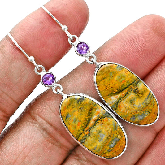 Natural Eclipse & Amethyst Earrings E-1002 SDE88691