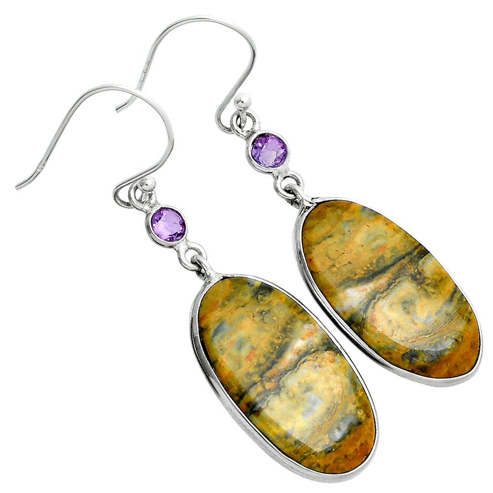 Natural Eclipse & Amethyst Earrings E-1002 SDE88691