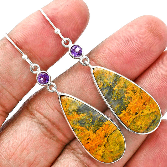 Natural Eclipse & Amethyst Earrings E-1002 SDE88692