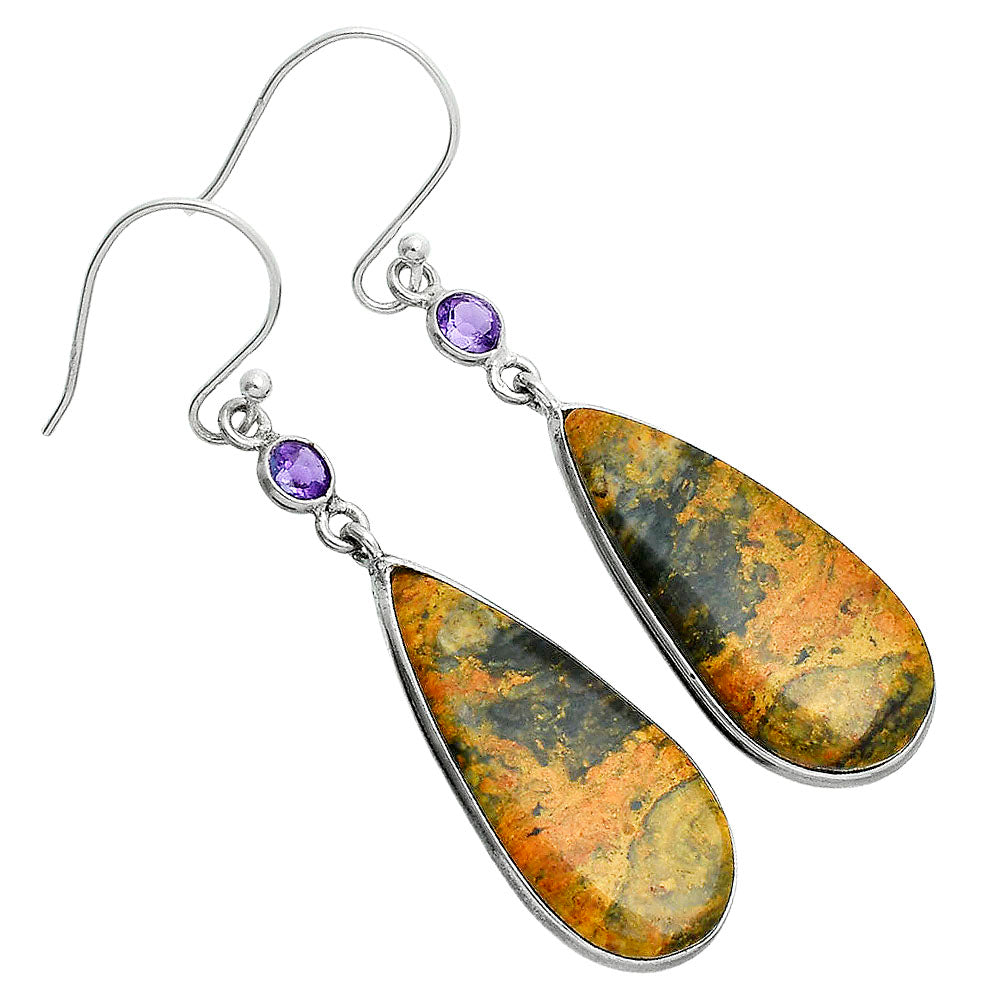 Natural Eclipse & Amethyst Earrings E-1002 SDE88692