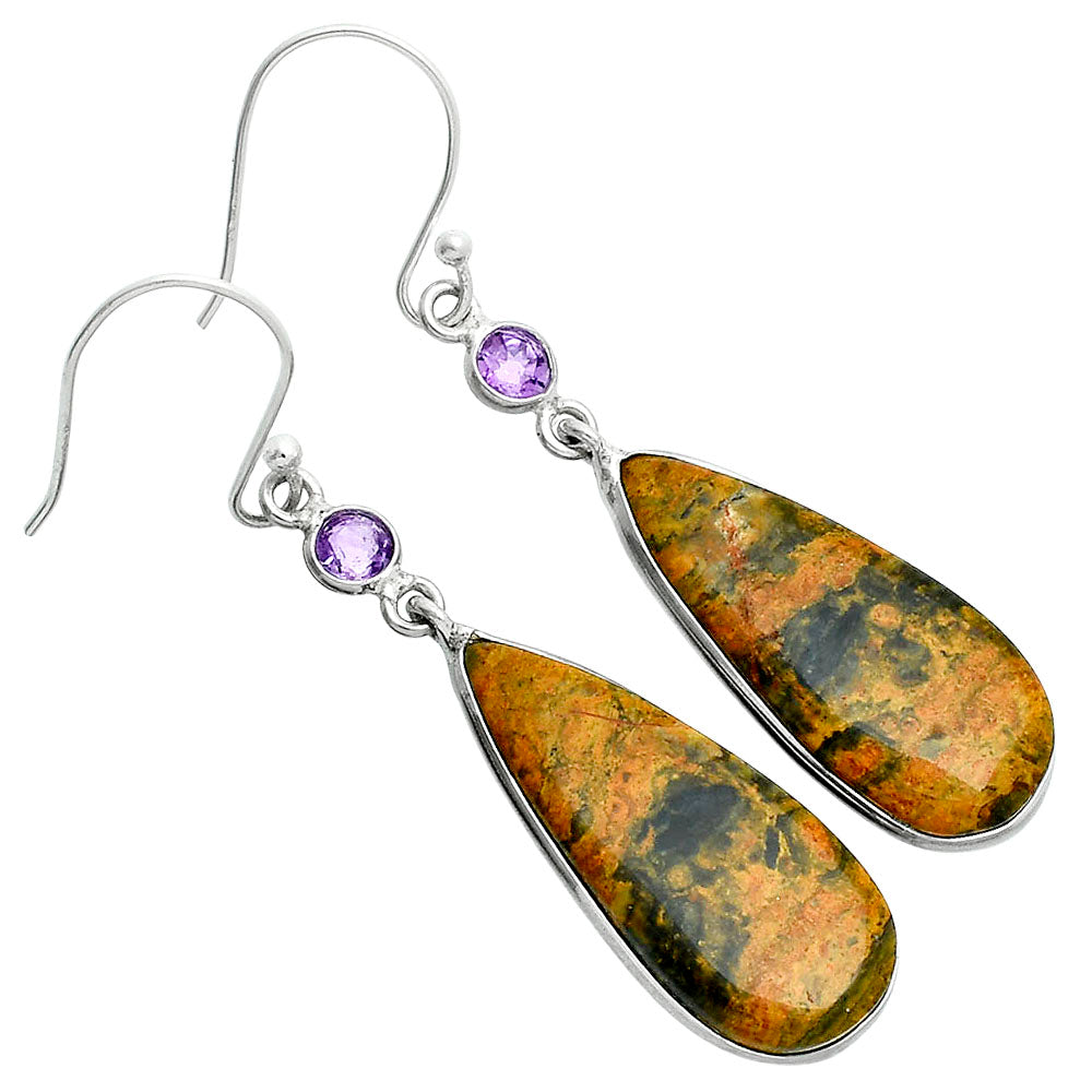 Natural Eclipse & Amethyst Earrings E-1002 SDE88693