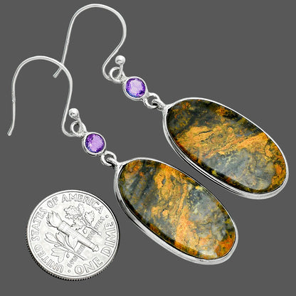 Natural Eclipse & Amethyst Earrings E-1002 SDE88694