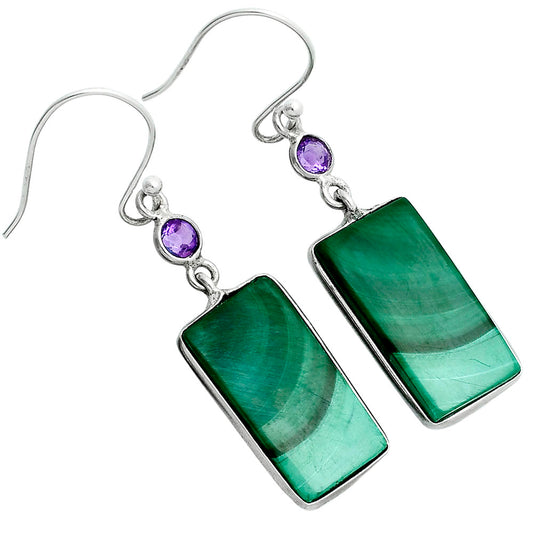 Malachite Eye - Congo & Amethyst Earrings E-1002 SDE88707