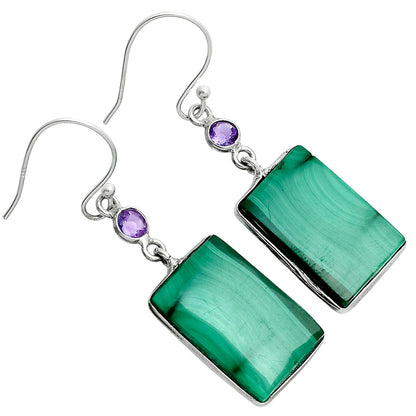 Malachite Eye - Congo & Amethyst Earrings E-1002 SDE88708