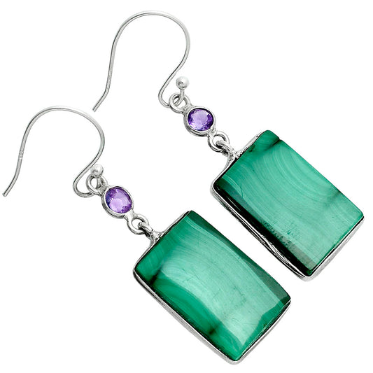 Malachite Eye - Congo & Amethyst Earrings E-1002 SDE88708
