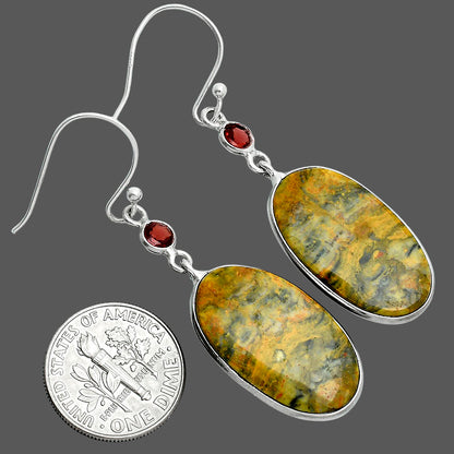 Natural Eclipse & Garnet Earrings E-1002 SDE88741