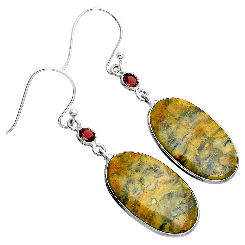 Natural Eclipse & Garnet Earrings E-1002 SDE88741