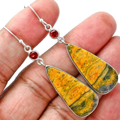 Natural Eclipse & Garnet Earrings E-1002 SDE88788