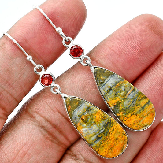 Natural Eclipse & Garnet Earrings E-1002 SDE88790