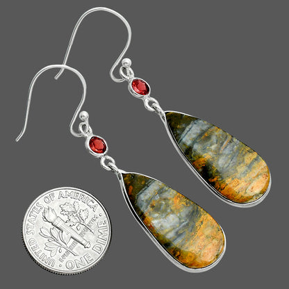 Natural Eclipse & Garnet Earrings E-1002 SDE88790