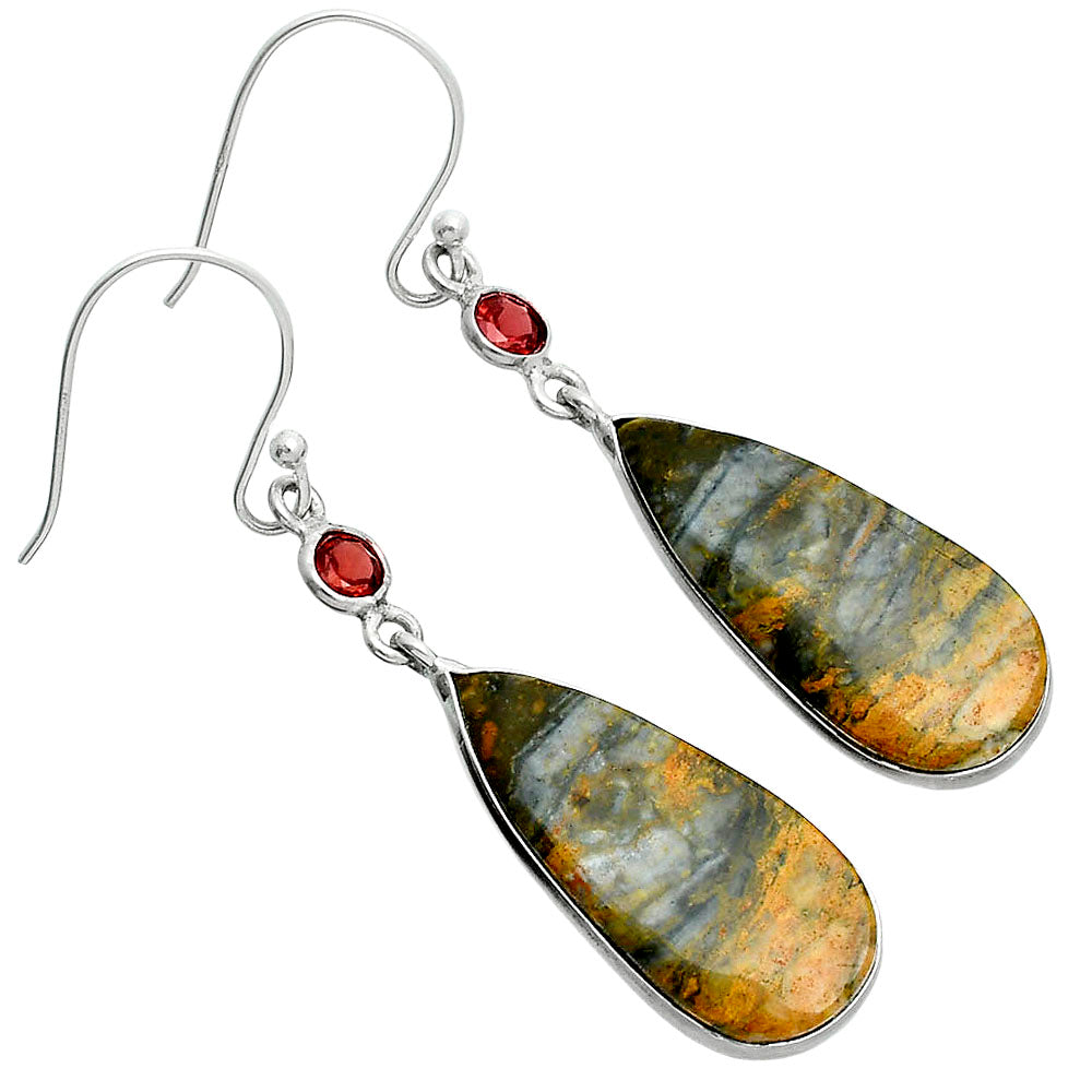 Natural Eclipse & Garnet Earrings E-1002 SDE88790