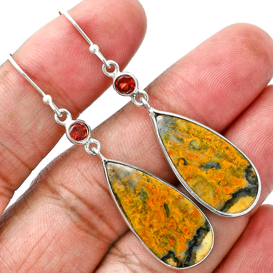 Natural Eclipse & Garnet Earrings E-1002 SDE88791