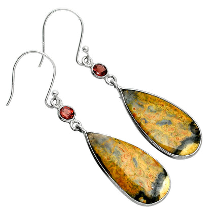 Natural Eclipse & Garnet Earrings E-1002 SDE88791