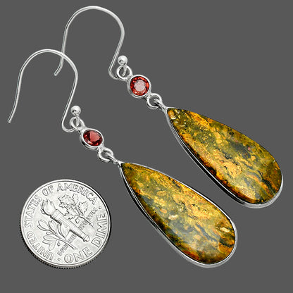 Natural Eclipse & Garnet Earrings E-1002 SDE88796