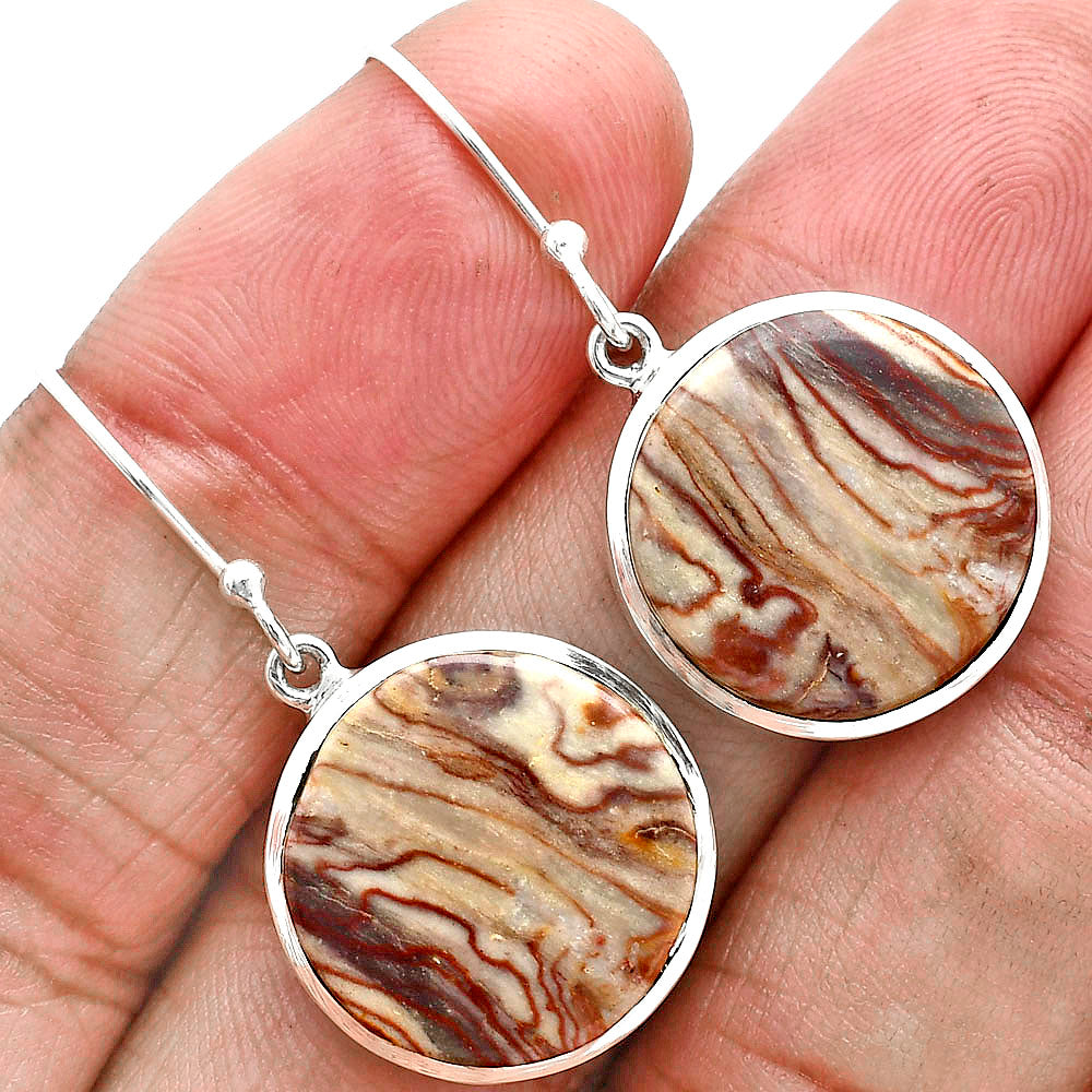 Natural Wave Dolomite Earrings E-1004 SDE88906