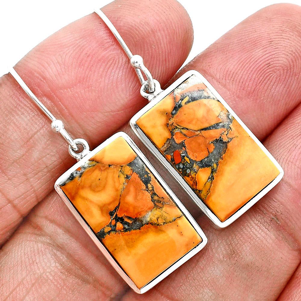 Natural Maligano Jasper - Indonesia Earrings E-1004 SDE88943