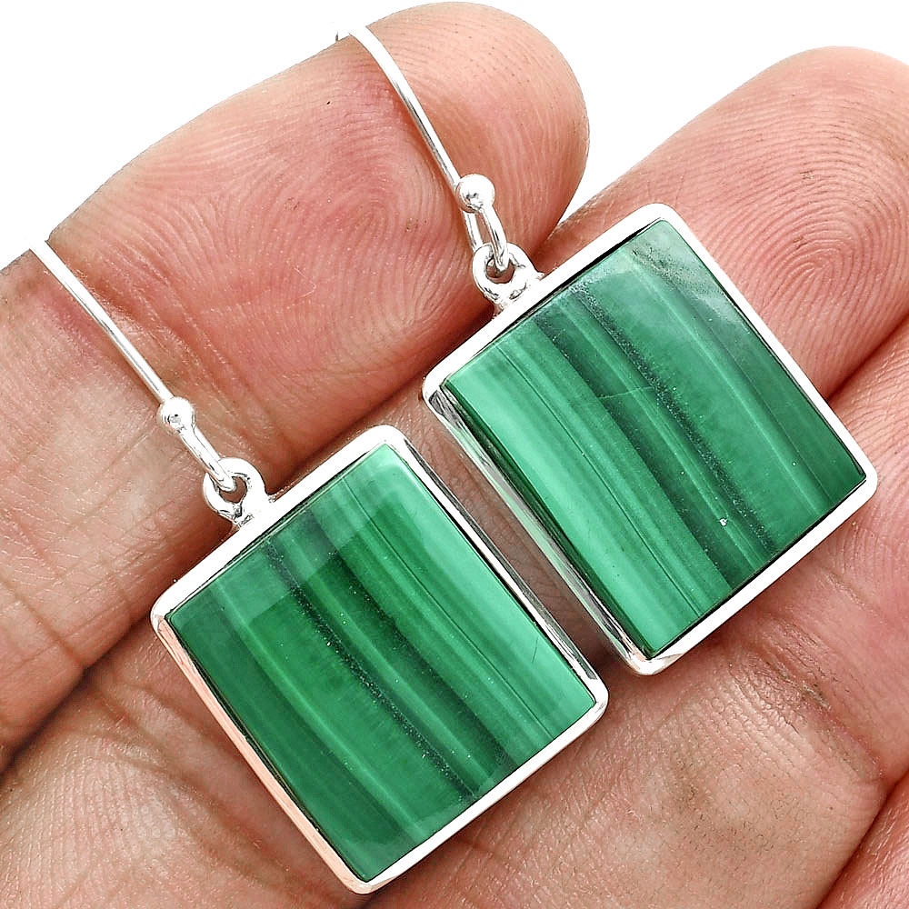 Natural Malachite Eye - Congo Earrings E-1004 SDE88945