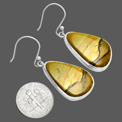 Natural Polygram Jasper Earrings E-1004 SDE88960