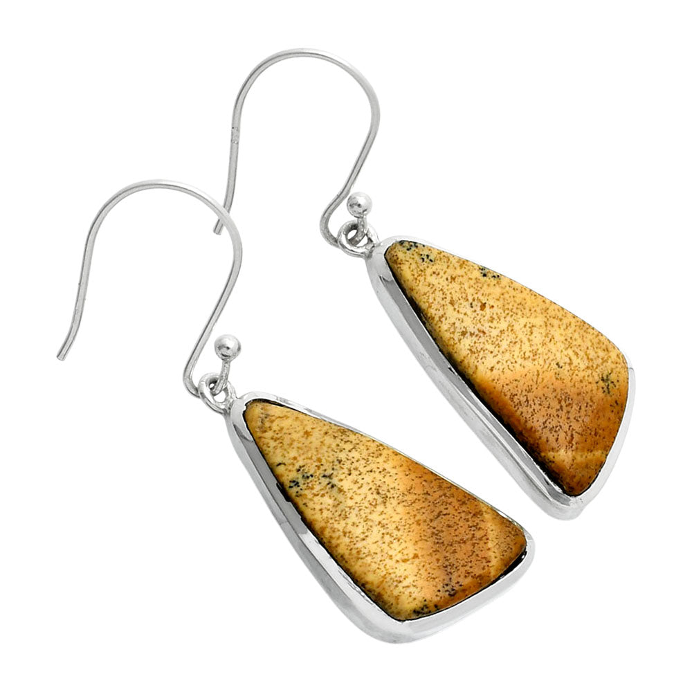 Natural Palm Root Fossil Agate Earrings E-1004 SDE88967