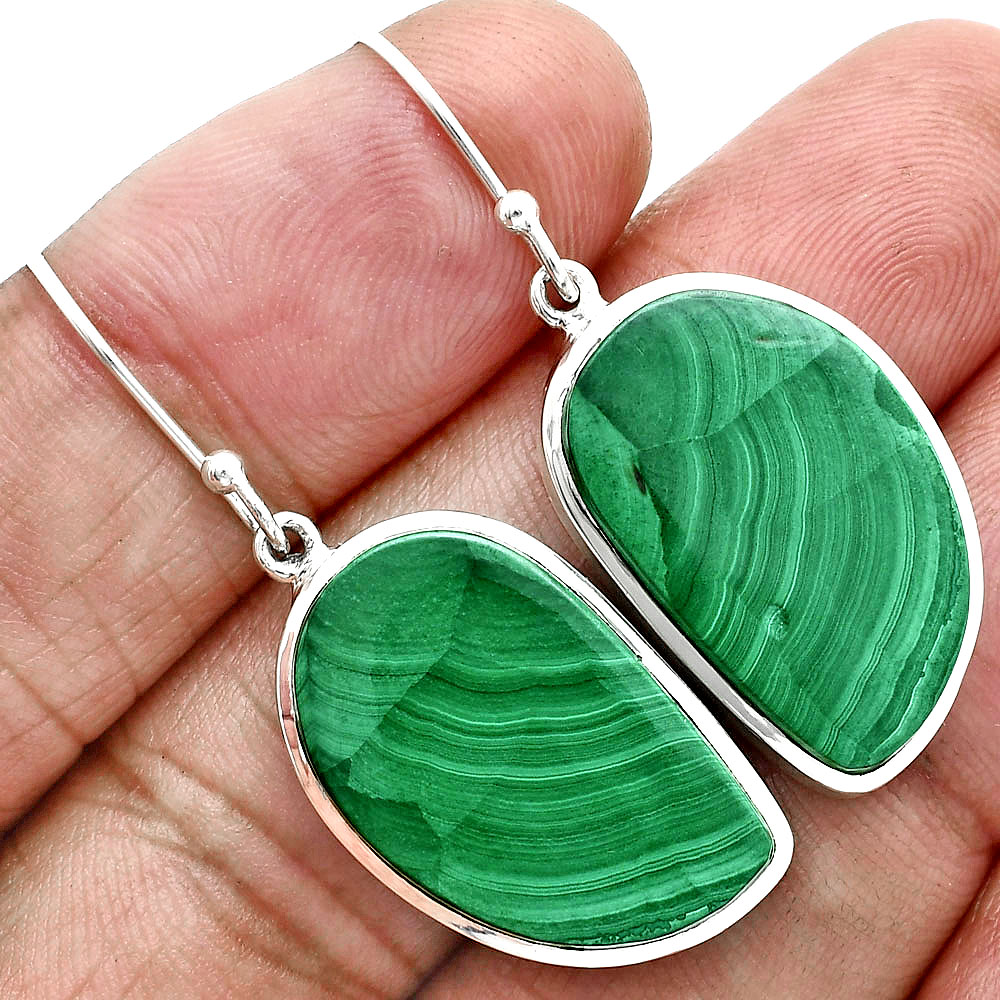 Natural Malachite Eye - Congo Earrings E-1004 SDE88974