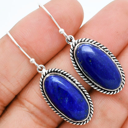 Natural Lapis Lazuli - Afghanistan Earrings E-1055 SDE89014