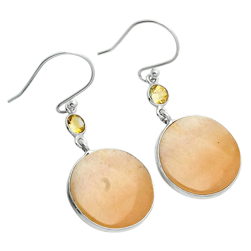 Natural Orange Aventurine & Citrine Earrings E-1002 SDE89114