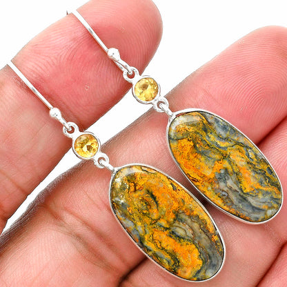 Natural Eclipse & Citrine Earrings E-1002 SDE89124