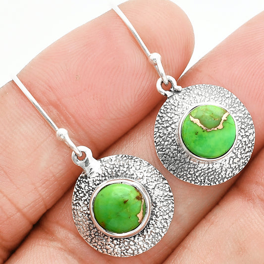 Copper Green Turquoise - Arizona Earrings E-1110 SDE89248