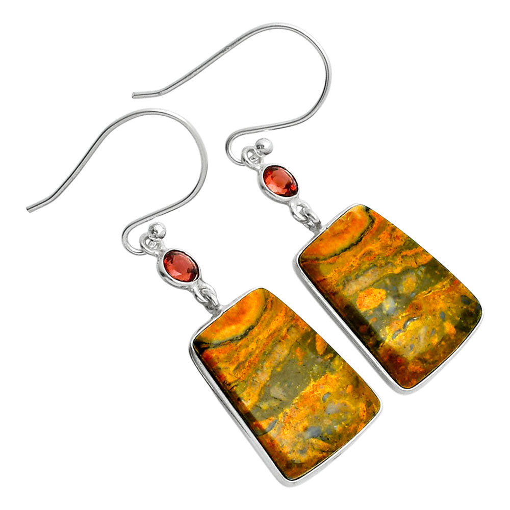 Natural Eclipse & Garnet Earrings E-1002 SDE89335