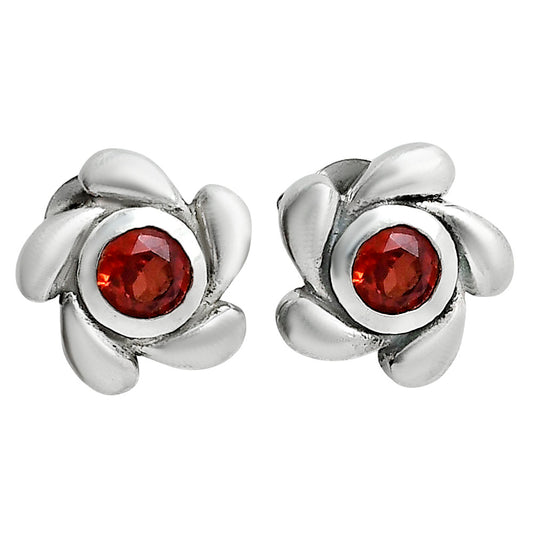 Hessonite Garnet Stud - Madagascar Earrings E-1260 SDE89523