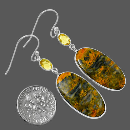 Natural Eclipse & Citrine Earrings E-1002 SDE89749