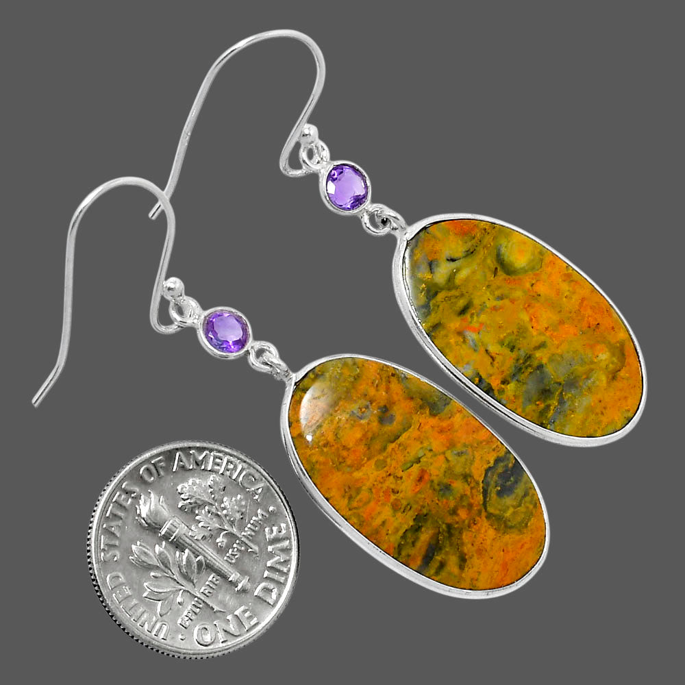 Natural Eclipse & Amethyst Earrings E-1002 SDE89775