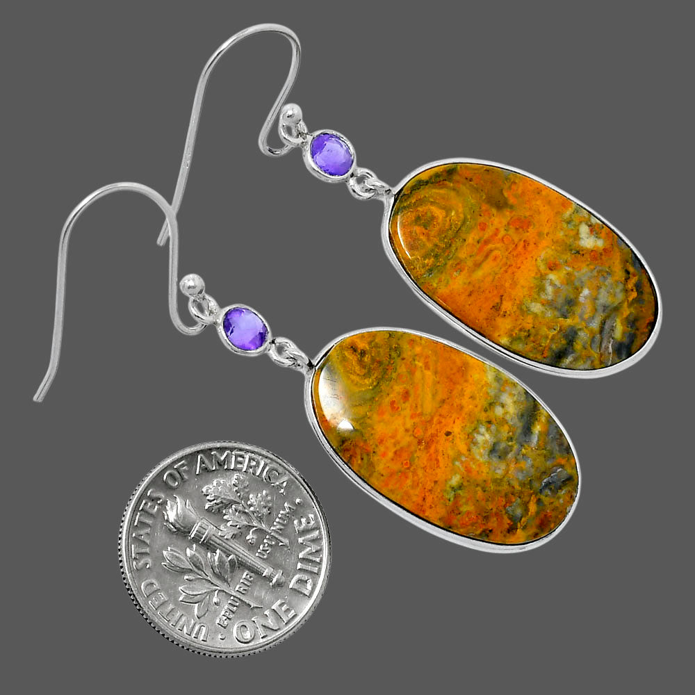 Natural Eclipse & Amethyst Earrings E-1002 SDE89776