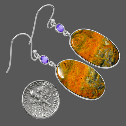 Natural Eclipse & Amethyst Earrings E-1002 SDE89776
