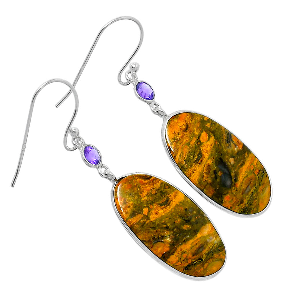 Natural Eclipse & Amethyst Earrings E-1002 SDE89787