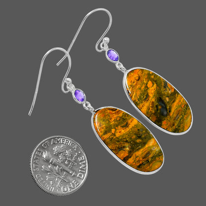 Natural Eclipse & Amethyst Earrings E-1002 SDE89787
