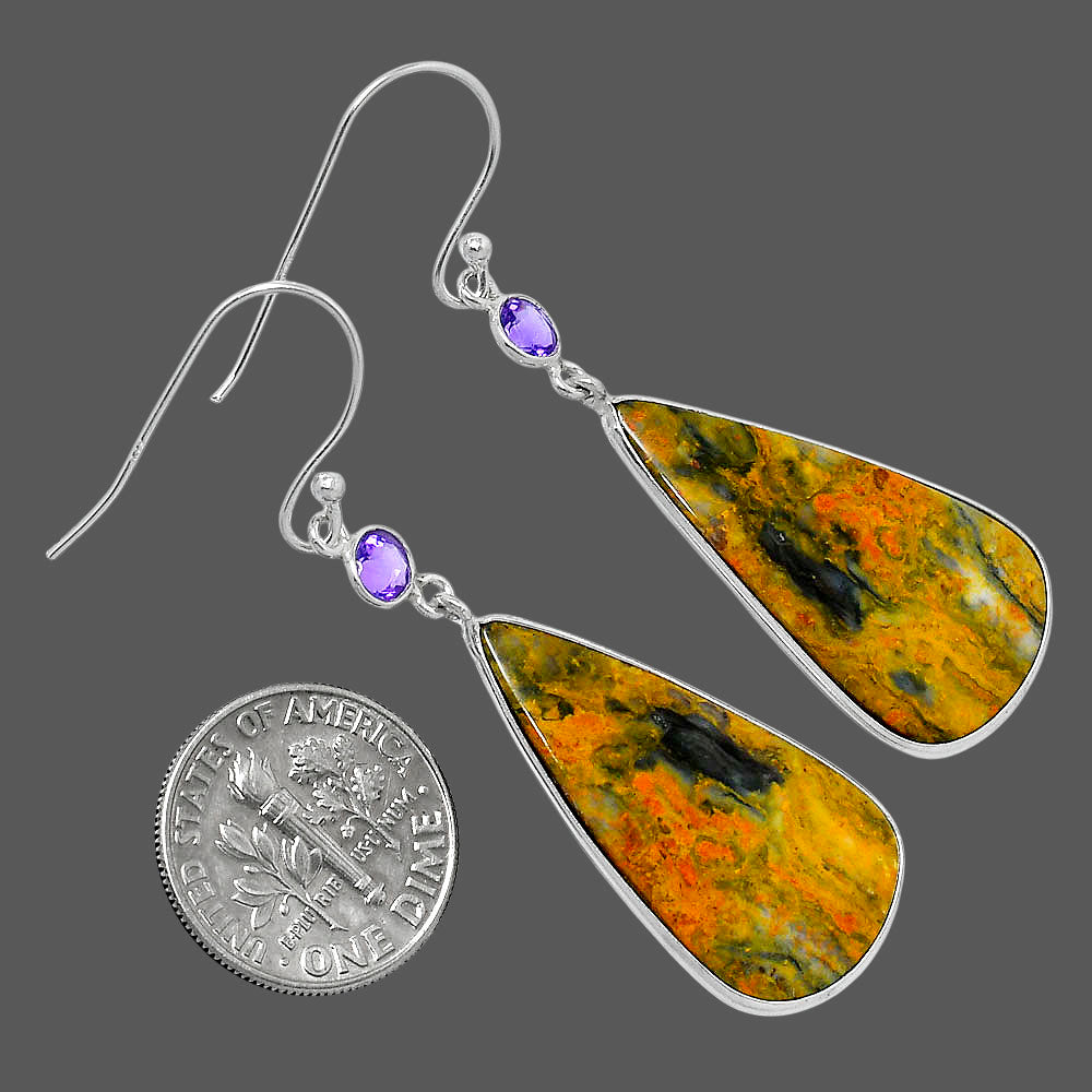 Natural Eclipse & Amethyst Earrings E-1002 SDE89792