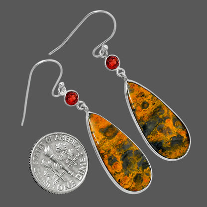 Natural Eclipse & Garnet Earrings E-1002 SDE89833