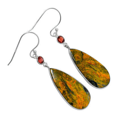 Natural Eclipse & Garnet Earrings E-1002 SDE89849