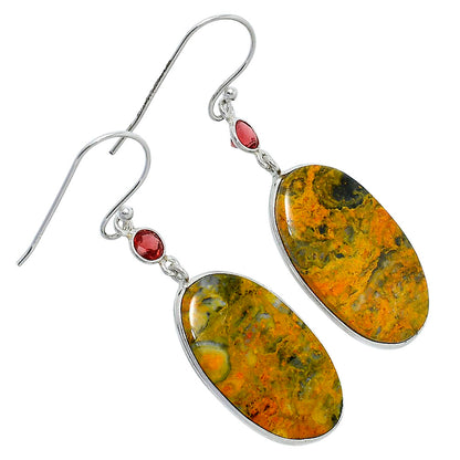 Natural Eclipse & Garnet Earrings E-1002 SDE89929