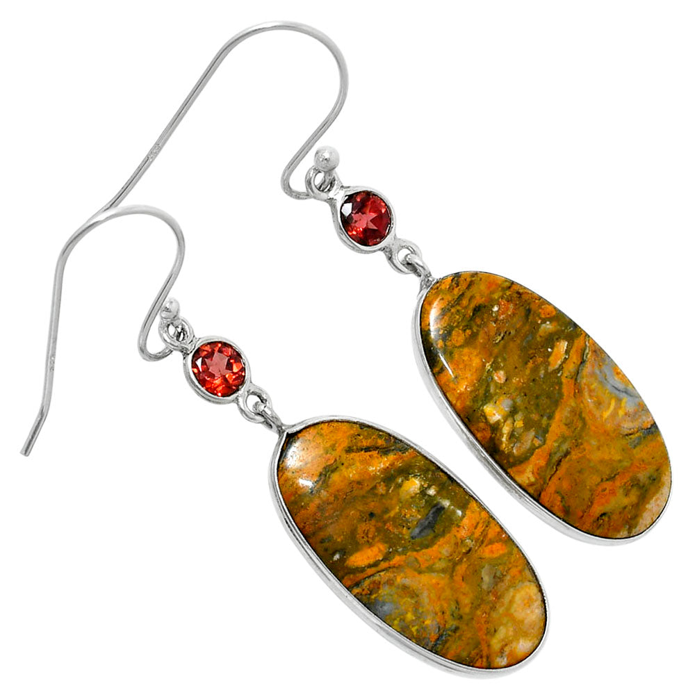 Natural Eclipse & Garnet Earrings E-1002 SDE90091