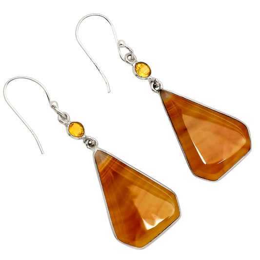 Montana Agate and Citrine Earrings E-1002 SDE90222