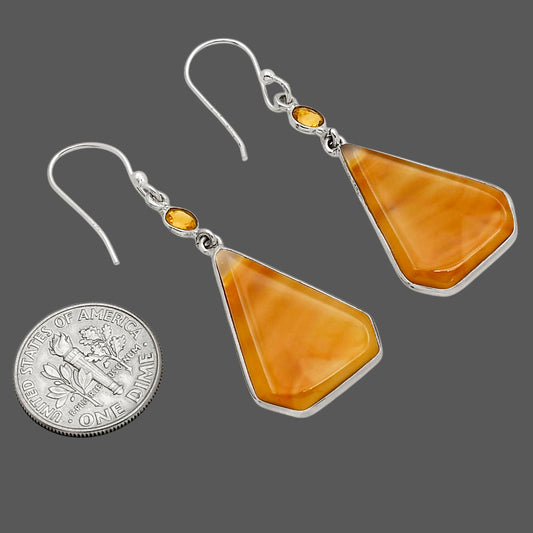 Montana Agate and Citrine Earrings E-1002 SDE90222