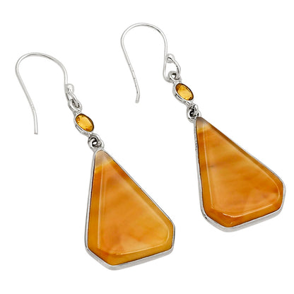 Montana Agate and Citrine Earrings E-1002 SDE90222